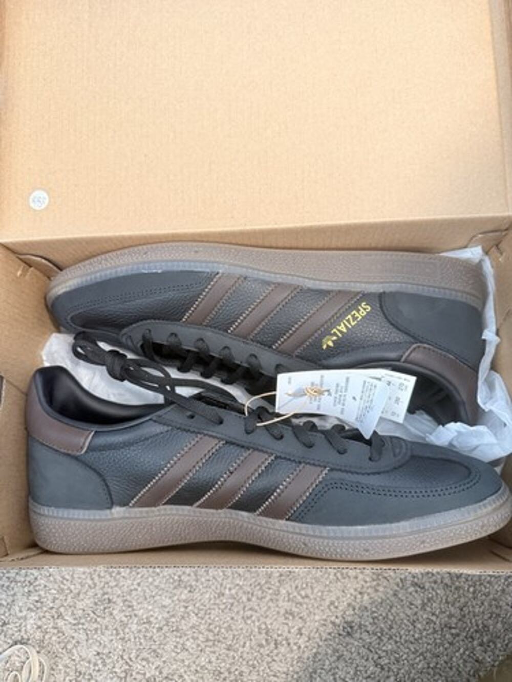 adidas Originals Handball Spezial Sneakers Black Brown Gum IH6568